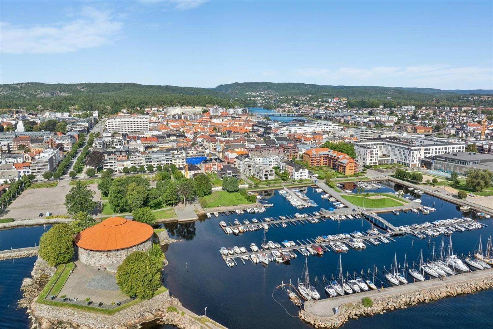 شقة Kristiansand, Bystranda 59M2, 2 Soverom, 6 Senger المظهر الخارجي الصورة